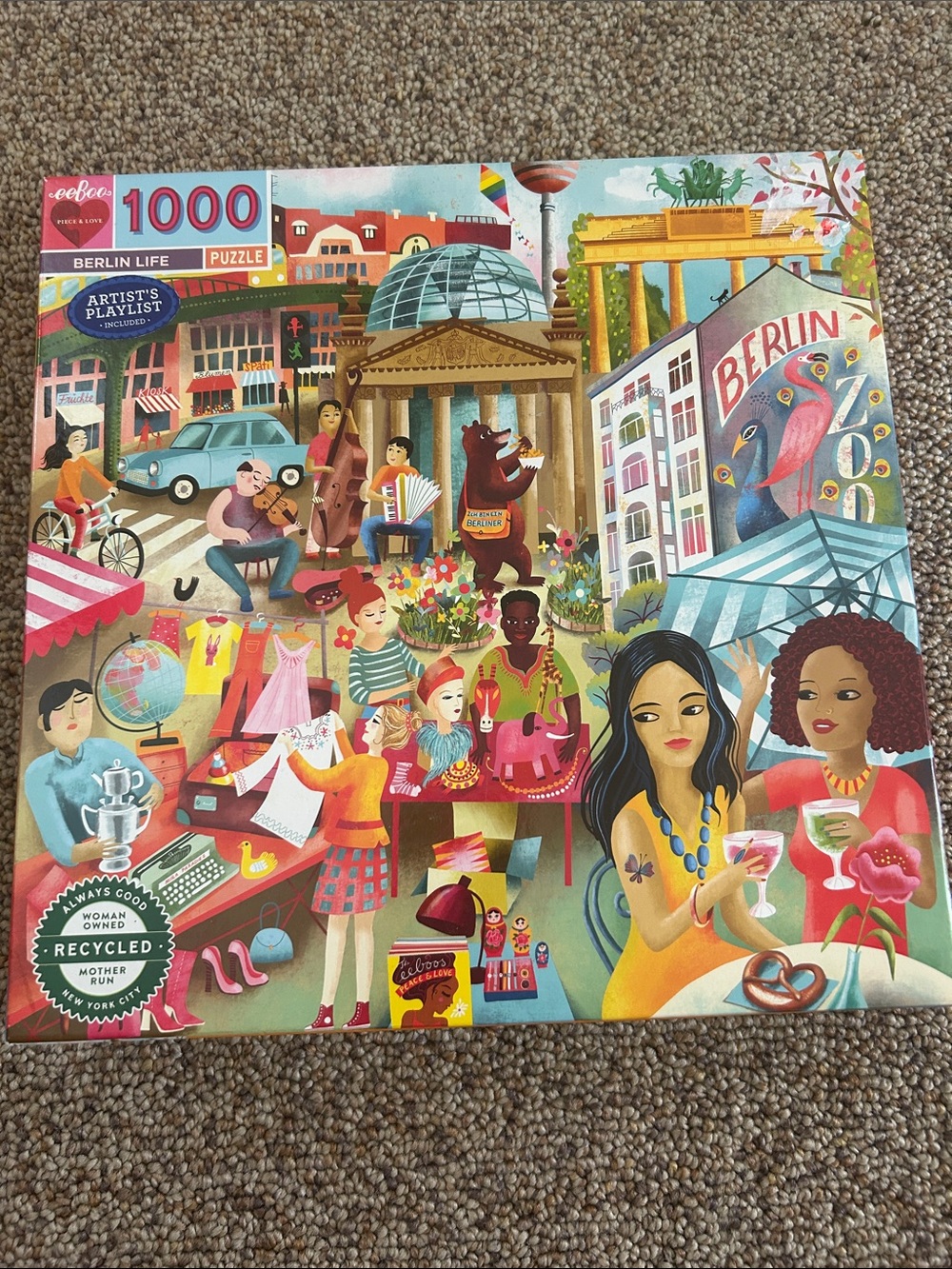 Colorful Berlin Life 1000-Piece Jigsaw Puzzle by eeBoo